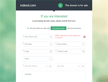 Tablet Screenshot of indend.com